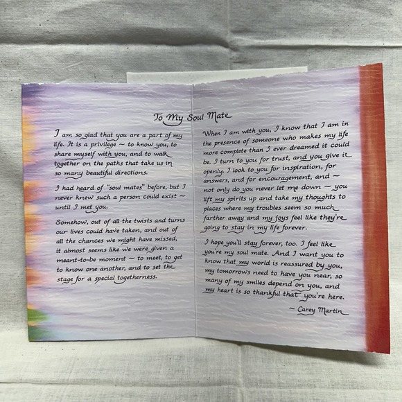 Blue Mountain Arts Occasion Gallerie Greeting Cards Set of 8 Marriage Soul Mate - Picture 5 of 16